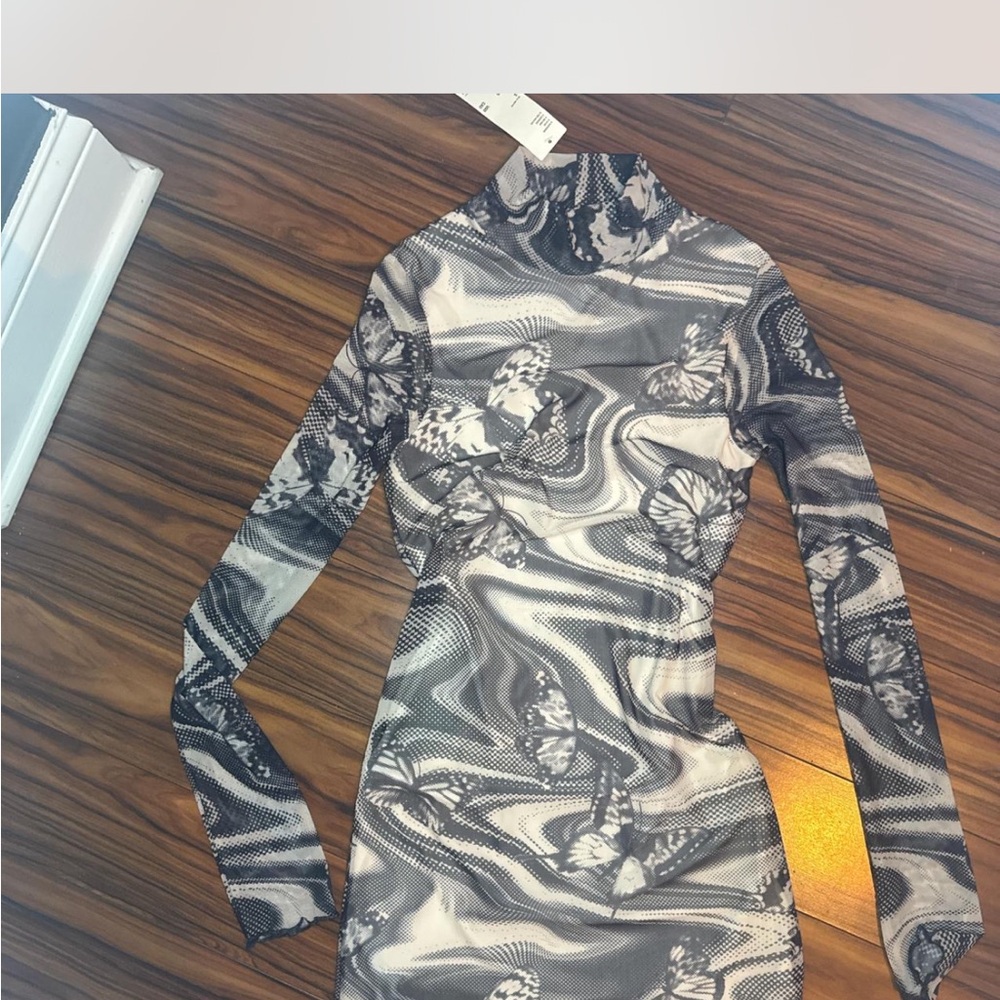 Urban Outfitters Monochrome Patterned Dress